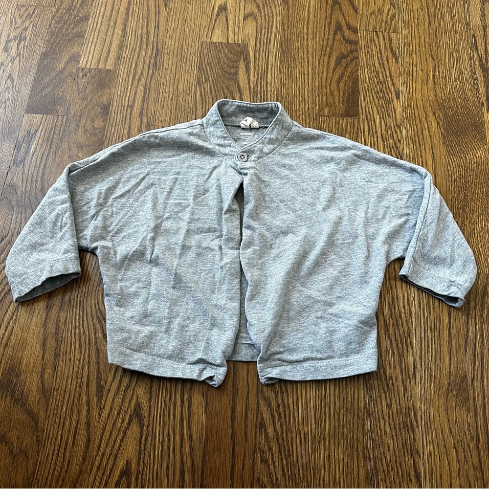 Gray Label single button light grey cardigan, size 12-18M